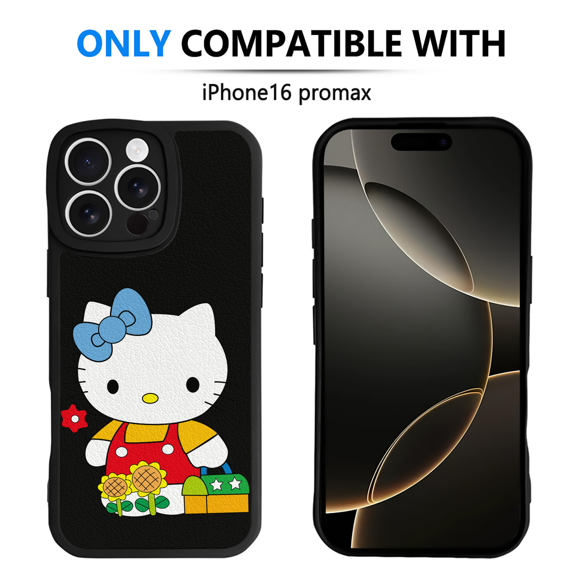 （画像用） Hello Kitty ハローキティ 【iPhone 16シリーズ対応】シリコンスマホケース（レザー調） 材質：シリコン